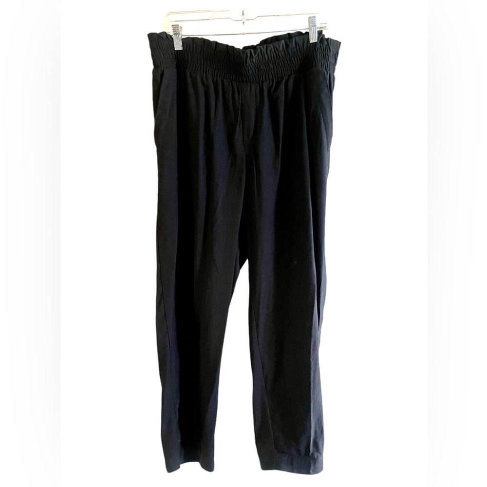 A New Day Black Tapered Pants Elastic Waist XL
